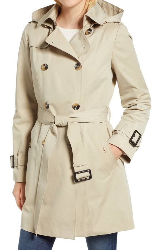 Petite Classic Double Breasted Trench Coat - The Untidy Closet
