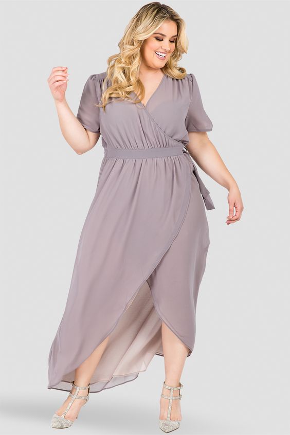 Plus Size Maxi Wrap Dresses - The ...